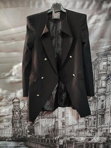 gant farmerke: Ženski sako LEFON, crne boje, elegantnog kroja na dvoredno kopčanje — 1