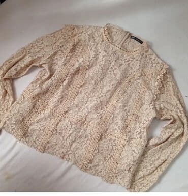 zara bluze i tunike: Zara, M, Cvetni, bоја - Bež — 1