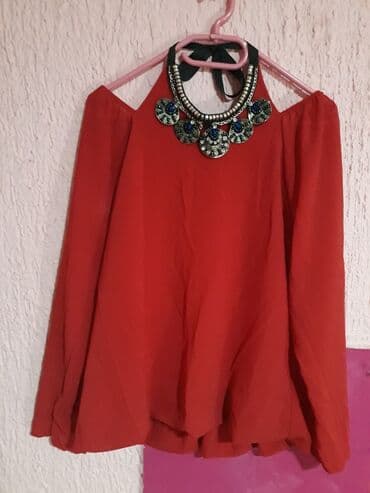 svecane pantalone i tunike: Moderna bluza sa postavom i ogrlicom. M velicina — 5