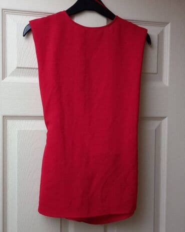 dugacke kosulje: Zara, XS (EU 34), Polyester, Single-colored, color - Red — 4