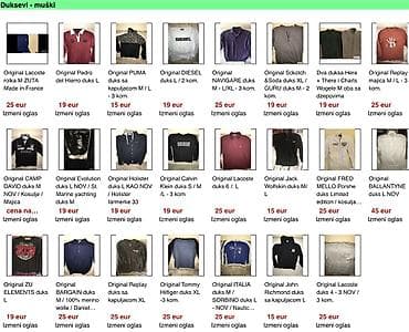 majice za ispod sakoa: Originalni sakoi i oedala raznih velicina i brendova !! Novi kao — 3