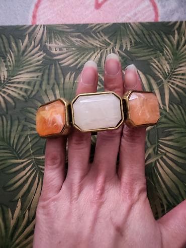 pepco nakit: Statement narukvica s velikim pravougaonim elementima - Materijal — 3