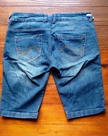 pantalone push up: M (EU 38), Teksas, Jednobojni — 2