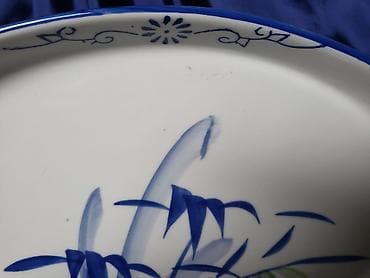 etericna ulja za svece: Porcelanski nov,vintaz tanjir za ribu. Tanjir za ribu sve na njemu — 3