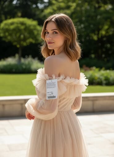 PS Fashion M, bоја - Bež, Koktel, klub, Kratkih rukava