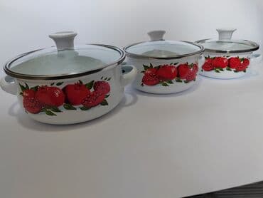 set posuđa za indukciju: SET OD 3 SERPICE SA POKLOPCEM
12-16 cm — 4