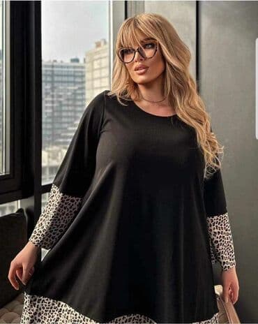 new yorker odeca: Moderna haljina 💎 3500din
XL,2XL3XL,4XL,5XL,6XL — 3