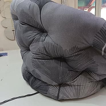 nameštaj u blizini: Mekana, duboka fotelja-jastuk (papasan/pet bowl stil) sa visokim — 2