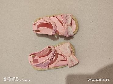 boho stil boho haljine prodaja: Bebi sandale – roze - Model: letnje bebine sandalice sa otvorenim — 4