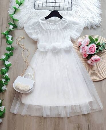 Dečija odeća: 🤍BELE I PASTELNE haljinice za devojčice🤍 👗 Nežne, romantične i udobne — 1