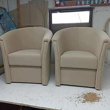 forma ideale cipelarnik beli: Tapacirane klub fotelje i dvosedi – ručna izrada - Model: zaobljena — 3