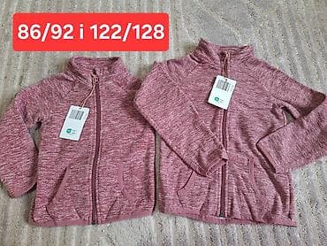 Dečje dukserice/lagane jaknice sa rajsferšlusom. - Model: topli