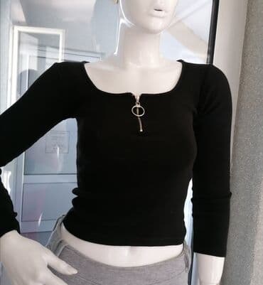 S (EU 36), Pamuk, Jednobojni, bоја - Crna