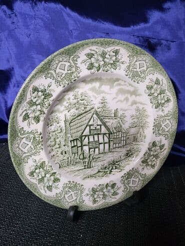 luminarc tanjiri metalac: Tanjir nov rucno graviran Engleska Staffordshire 70te. Tanjir nigde — 3