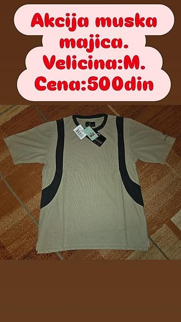 Muška majica – akcija - Veličina: M - Cena: 500 din Opis: - Kratki