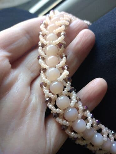 h: Pearl necklace, Handmade, Material: Pearl, Beads — 2