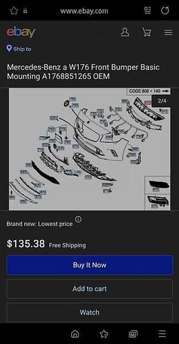 Car Parts: NOSAČ BRANIKA A176 ZA MERCEDES BENZ A KLASA | Mercedes A 176 nosač — 4