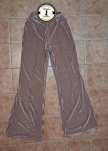 ravne farmerke: Ženske pantalone širokih nogavica/disko helanke(XS-S) Široke — 1