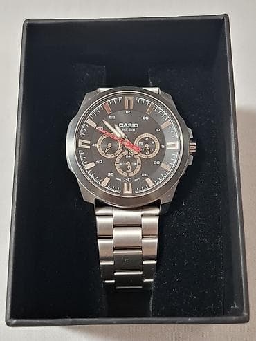 Muška obuća: Casio analogni muški ručni sat sa čeličnom narukvicom - Kućište i — 7