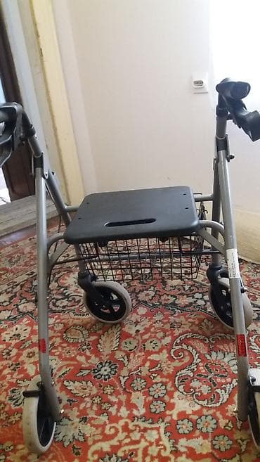 flucon kapi za oci: Nemacka aluminijumska hodalica-setalica, rolator sa 4 tocka, u veoma — 4