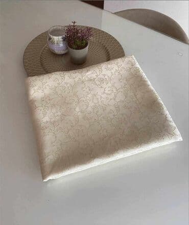 Vaze i saksije: Stolnjak, Novo, bоја - Bež — 3