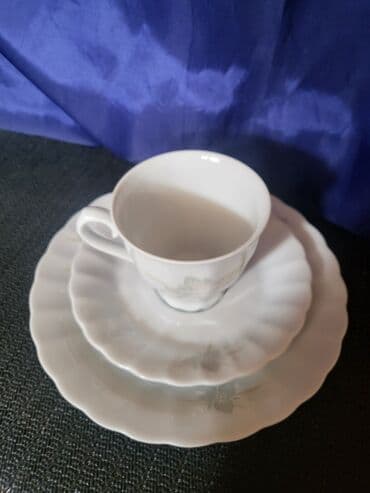 porcelanske solje za caj: Set 1950g+ Escenbach porcelan Nemacka. Porcelanski set,perfektan,sve — 8