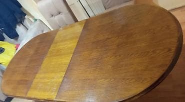 Sweatpants: Veliki trpezarijski stopuno drvo.Nema ostecenja. - Oblik: ovalni sa — 4