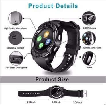 set za 8 mart: Smart watch V8 sat smart sat android telefon sat Cena: 2400din Smart — 2