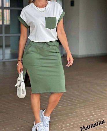 kompleti za devojke: Dvodelni komplet: majica + suknja - Krojevi: casual — 1