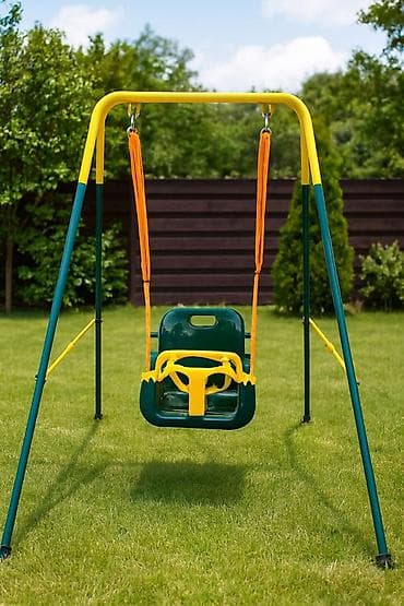 nike tn b: Dečija dvorišna ljuljaška sa postoljem i sigurnosnom stolicom - — 3