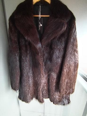 roze sandale ravne: Nova luksuzna bunda od pravog krzna lutrije, uvoz iz Turske, ekstra — 9