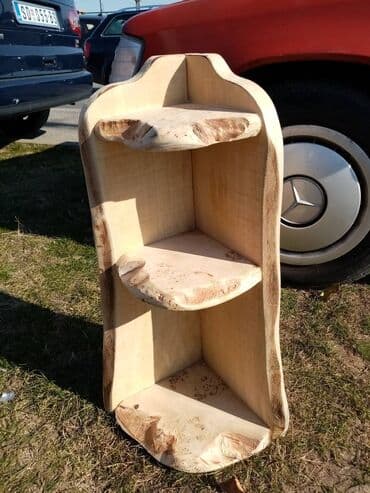 Stolovi: Ugaona Polica NOVA Puno Drvo Masivna AKCIJA Potpuno nova ugaona — 4