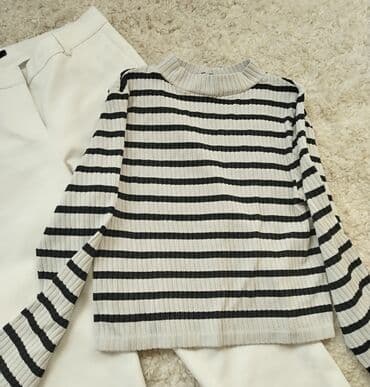 majice za ispod sakoa: S (EU 36), Polyester, Stripes, color - White — 2