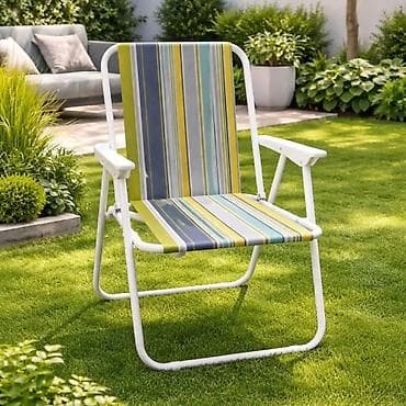 emmezeta ležaljke: Sklopiva baštenska stolica sa naslonima za ruke - Lagani metalni — 2