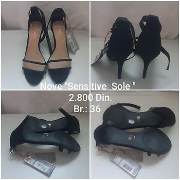 phantom cizme: Elegantne nove crne sandale “Sensitive Sole” - Model: otvorene — 4
