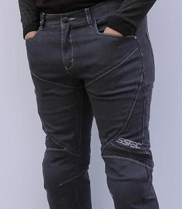 starke sive: Muške motociklističke farmerke – tamno siva - Kroj sa ojačanjima i — 9