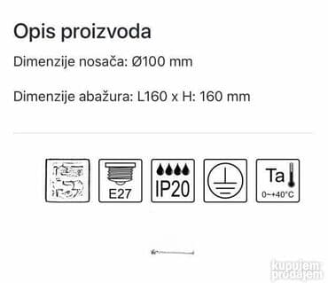 led lampe sa slikom: Plafonjera, bоја - Crna, Novo — 1