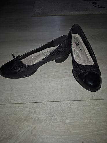 kožne cipele ženske: Ženske cipele – baletanke sa malom potpeticom - Brend/model: S — 1