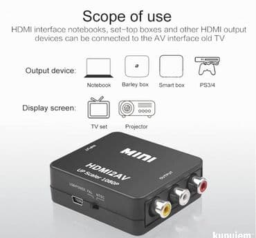 kupujem prodajem tablet: HDMI na AV rca adapter konverter 1080p HDMI na AV/3rca adapter — 6