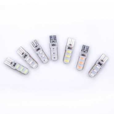 karbon traka: Led sijalica t10 smd 6 5730 silikonski gel 12v, no error(canbus) 5w — 6