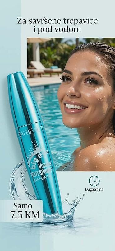 alkice za usi: KAI BEAUTY Big Eye Volume Waterproof Mascara - Vodootporna maskara za — 1