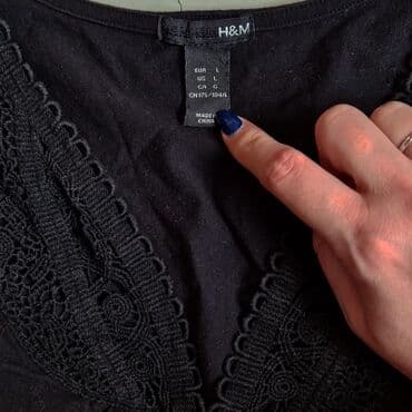 H&M, L (EU 40), color - Black — 2