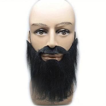 fila papuce: Veštačka brada i brkovi za kostime i maskenbal. Set je izrađen kao — 1