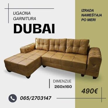 Ormari: Ugaona garnitura DUBAI - Model: Dubai - Tip: Ugaona garnitura sa — 1