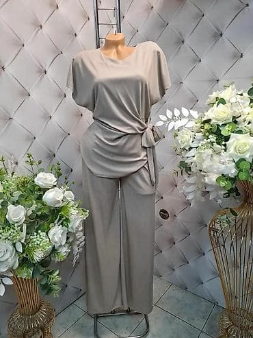 Overalls: Ženski komplet – bluzica i široke pantalone - Model: dvodelni komplet — 1