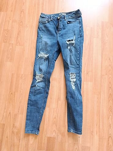 Ženske skinny farmerke sa efektnim poderotinama - Stil: uske/skinny — 1