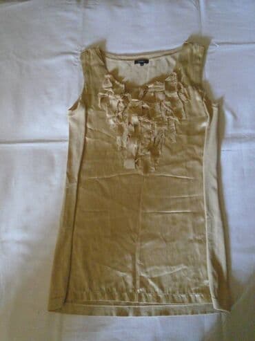 crop top c a: S (EU 36), Single-colored, color - Beige — 1