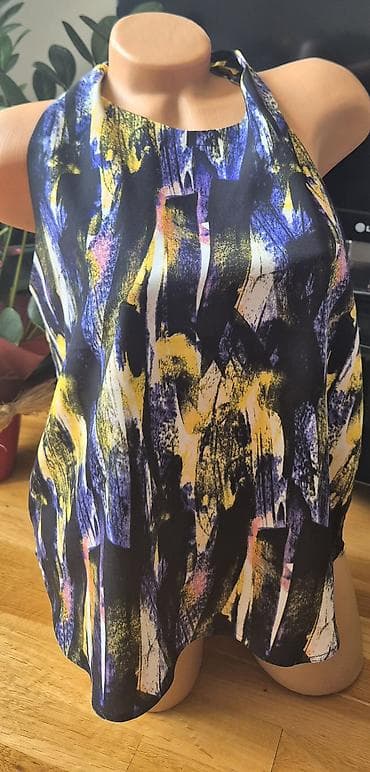 Bik Bok ženska haljina od 100% poliestera sa efektim, apstraktnim