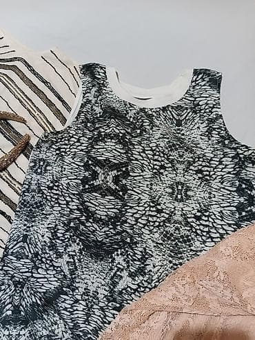 farmerke dsquared2: Ženski komplet – 3 topa + rajf - Elegantan krem bezrukavnik sa — 7