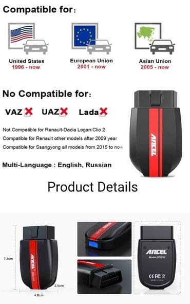grejalica za auto na upaljac: Novo - ANCEL BD200 Bluetooth OBD2 Auto dijagnostički alat ANCEL — 7